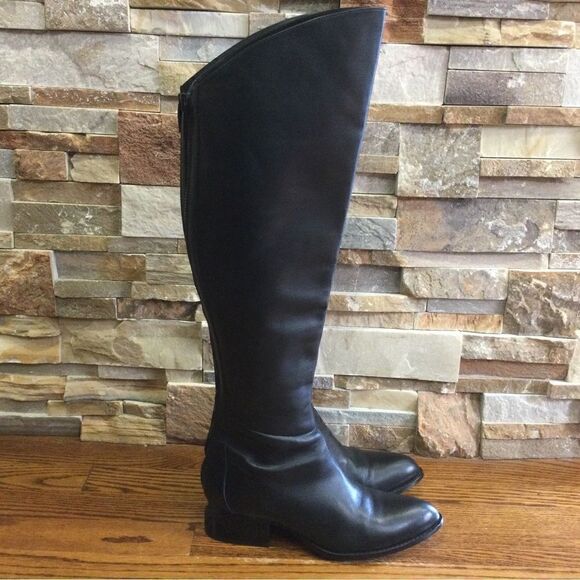 ALEXANDER WANG Sigrid Tall Cutout Heeled Leather Riding Boots. - Picture 4 of 14